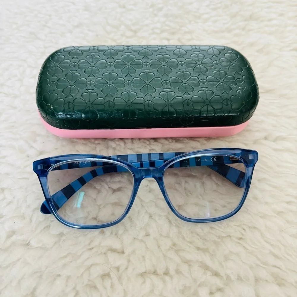 Kate Spade 2 Tone Blue Eyeglasses Frame Only w/ Case size 54 x 16 140